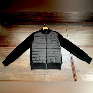 Black Canada Goose HyBridge Knit Jacket. Medium